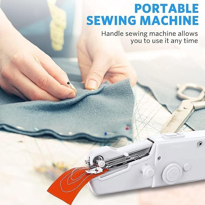 Handheld Portable Mini Electric Cordless Sewing Machine for Beginners, Lightweight &amp; Compact, Easy-to-Use for Quick Repairs &amp; DIY Projects