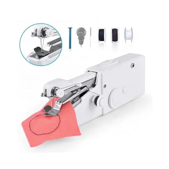 Handheld Portable Mini Electric Cordless Sewing Machine for Beginners, Lightweight &amp; Compact, Easy-to-Use for Quick Repairs &amp; DIY Projects