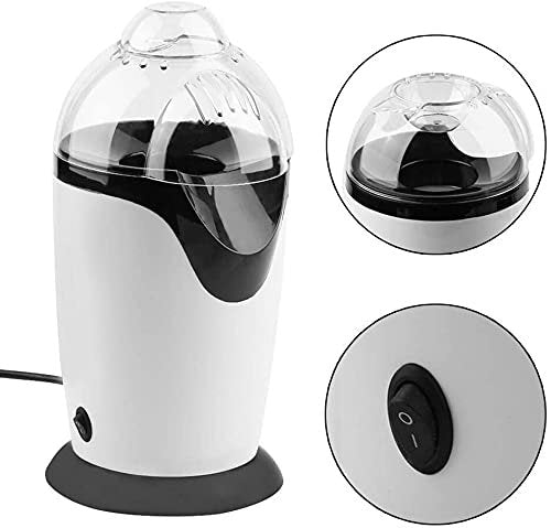 Easy Popcorn Maker – Hot Air Popper, Oil-Free, Fast and Convenient, Perfect for Healthy Homemade Popcorn, 1200W, Compact Design, Ideal for Family Movie Nights and Parties