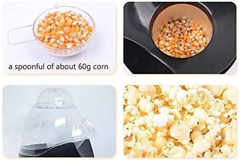 Easy Popcorn Maker – Hot Air Popper, Oil-Free, Fast and Convenient, Perfect for Healthy Homemade Popcorn, 1200W, Compact Design, Ideal for Family Movie Nights and Parties