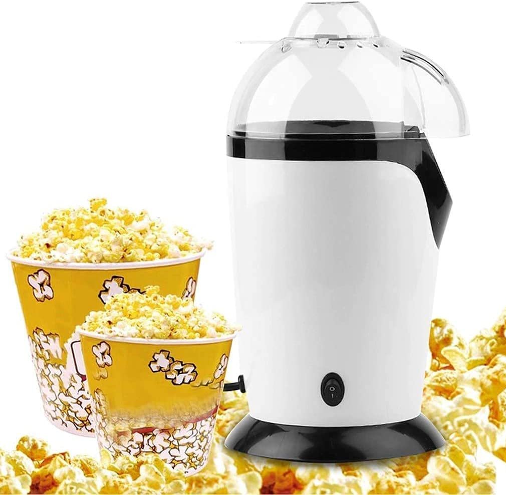 Easy Popcorn Maker – Hot Air Popper, Oil-Free, Fast and Convenient, Perfect for Healthy Homemade Popcorn, 1200W, Compact Design, Ideal for Family Movie Nights and Parties