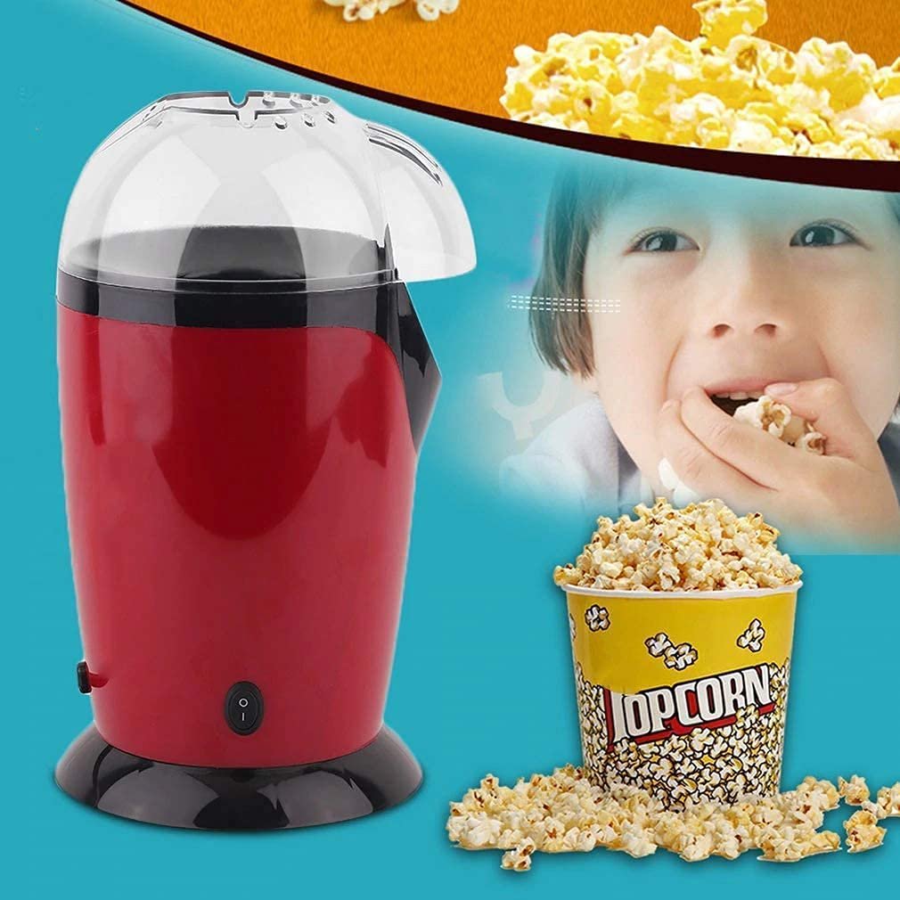 Easy Popcorn Maker – Hot Air Popper, Oil-Free, Fast and Convenient, Perfect for Healthy Homemade Popcorn, 1200W, Compact Design, Ideal for Family Movie Nights and Parties