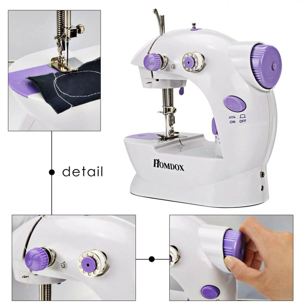 Mini Sewing Machine - Portable, Compact, Easy-to-Use, Perfect for Quick Repairs, Beginners, and Small Projects