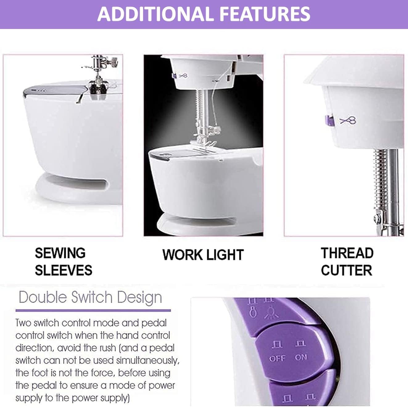 Mini Sewing Machine - Portable, Compact, Easy-to-Use, Perfect for Quick Repairs, Beginners, and Small Projects