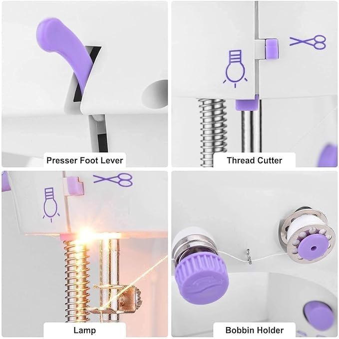 Mini Sewing Machine - Portable, Compact, Easy-to-Use, Perfect for Quick Repairs, Beginners, and Small Projects