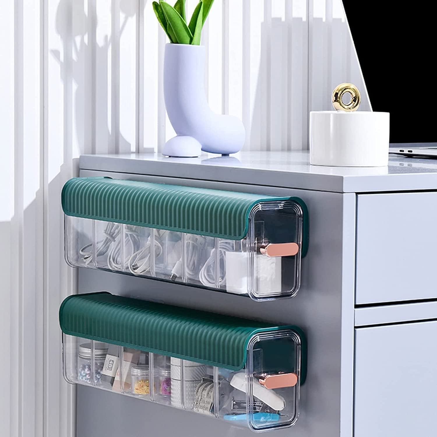6 Slot Socks Organizer - Space-Saving Drawer Organizer for Socks, Underwear, and Accessories | Foldable, Durable, and Easy to Use