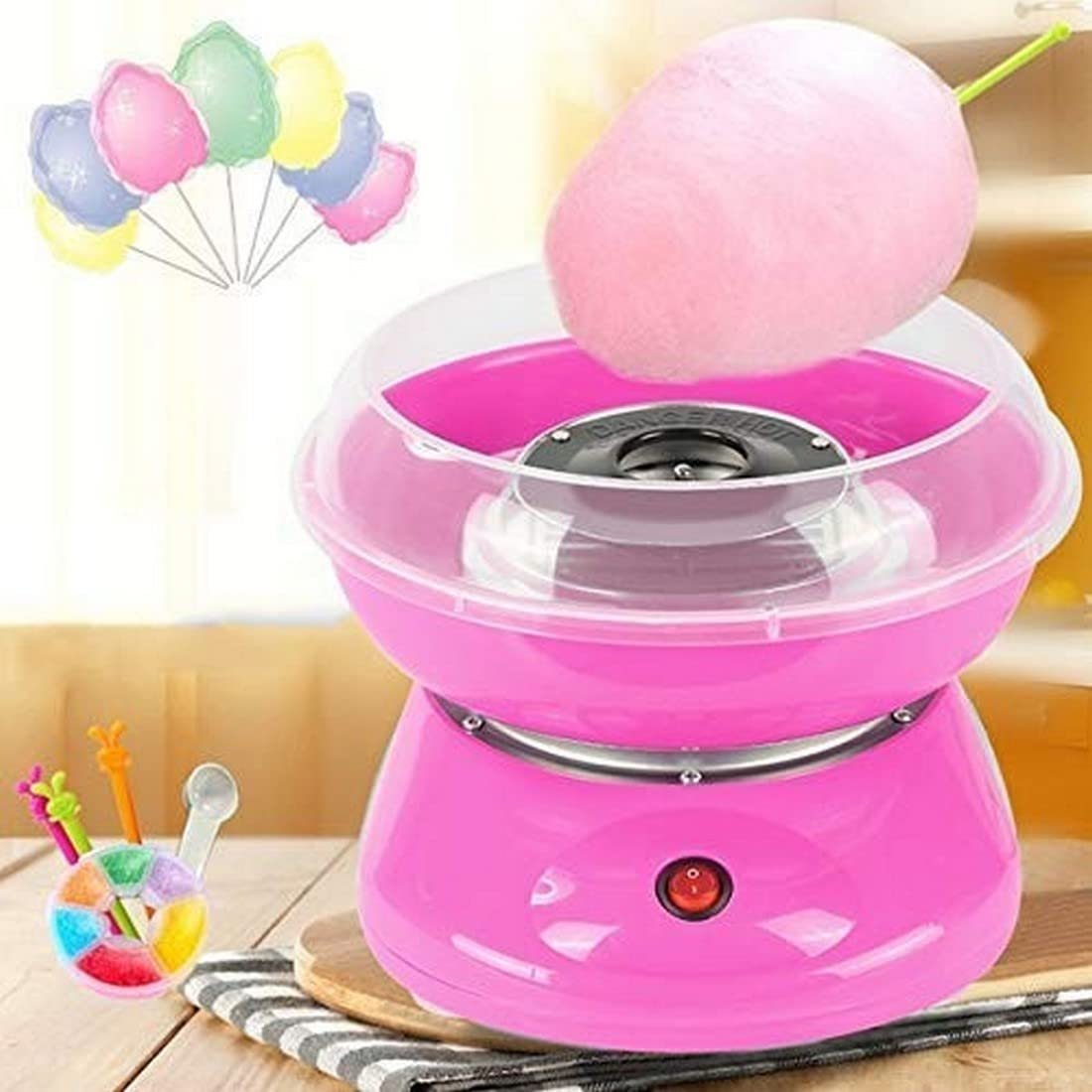 Cotton Candy Maker - Electric Home Cotton Candy Machine for Kids & Adults | Easy to Use, Compact Design, Fun for Parties & Events