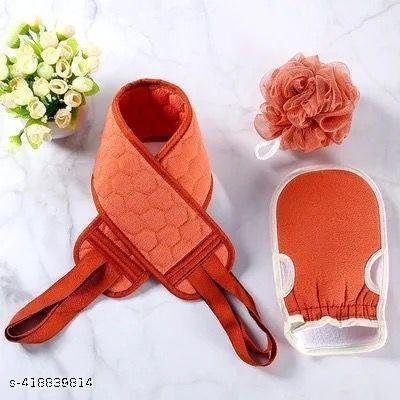 3 PCS Loofah Set - Natural, Soft, and Exfoliating Bath Sponges for Smooth, Glowing Skin | Ideal for Daily Use and Body Care