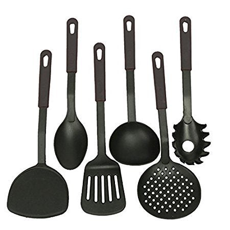 6 PCS Kitchen Tool Set - Essential Spoon Set for Cooking, Serving, and Stirring | Heat-Resistant, Non-Stick, Durable Tools for Every Kitchen