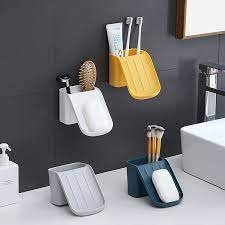 Wall Mount Soap Holder – Space-Saving, Durable, and Stylish Soap Dish for Bathroom and Kitchen, Easy to Install, Keeps Soap Dry and Organized