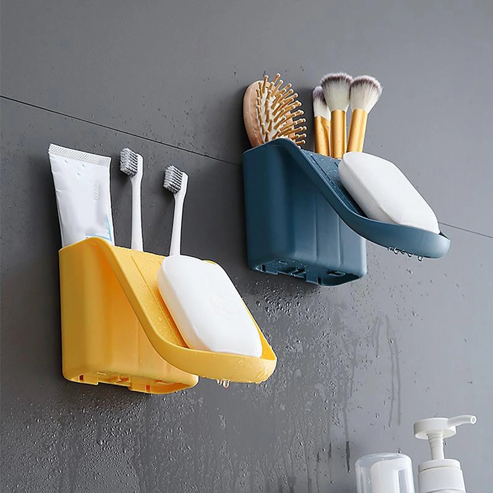 Wall Mount Soap Holder – Space-Saving, Durable, and Stylish Soap Dish for Bathroom and Kitchen, Easy to Install, Keeps Soap Dry and Organized