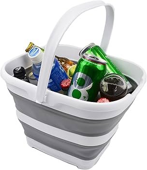 Silicon Folding Bucket – Portable, Collapsible, Multi-Use Storage and Carrying Solution, Ideal for Travel, Camping, Laundry, and Home Use