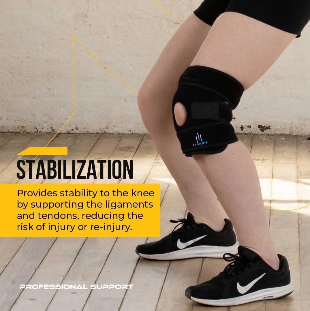 Power Knee Support – Adjustable Compression Knee Brace for Joint Pain Relief, Arthritis, Patella Stabilization, Comfortable, Breathable, and Durable