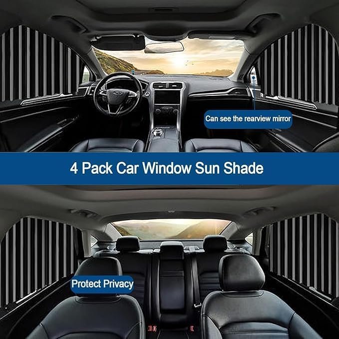 Car Window Curtain | UV Protection &amp; Privacy Shades for Vehicles
