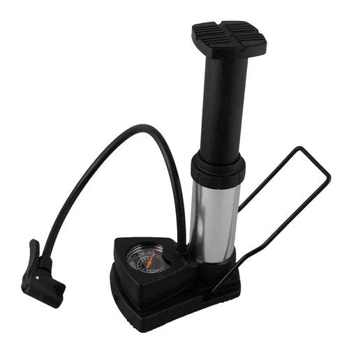Bicycle Foot Pump | Portable and High-Pressure Bike Tire Inflator with Built-in Gauge