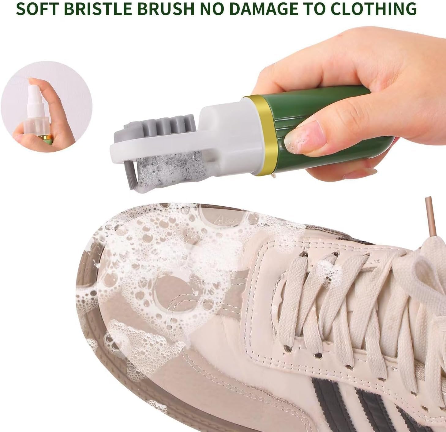 2 in 1 Shoes Cleaning Brush – Dual-Sided, Effective Shoe Cleaner for Sneakers, Leather, and Suede, Durable, Easy to Use for Home & Travel