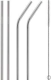 Stainless Steel Straw – Reusable, Eco-Friendly Metal Straw, Durable and Dishwasher Safe, Ideal for Smoothies, Beverages, and On-the-Go Use