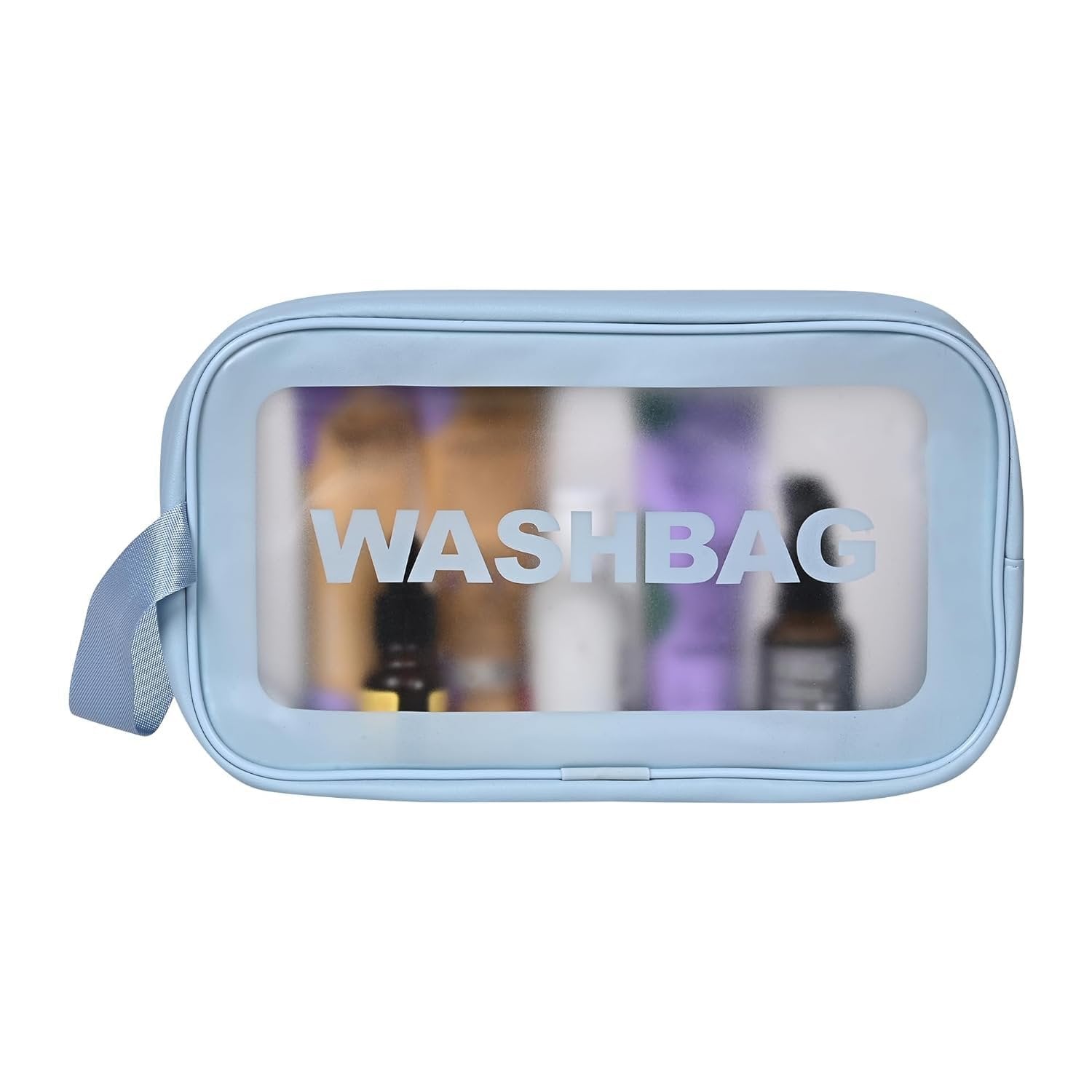 Square Wash Bag - Blue | Stylish & Compact Toiletry Organizer for Travel and Daily Use