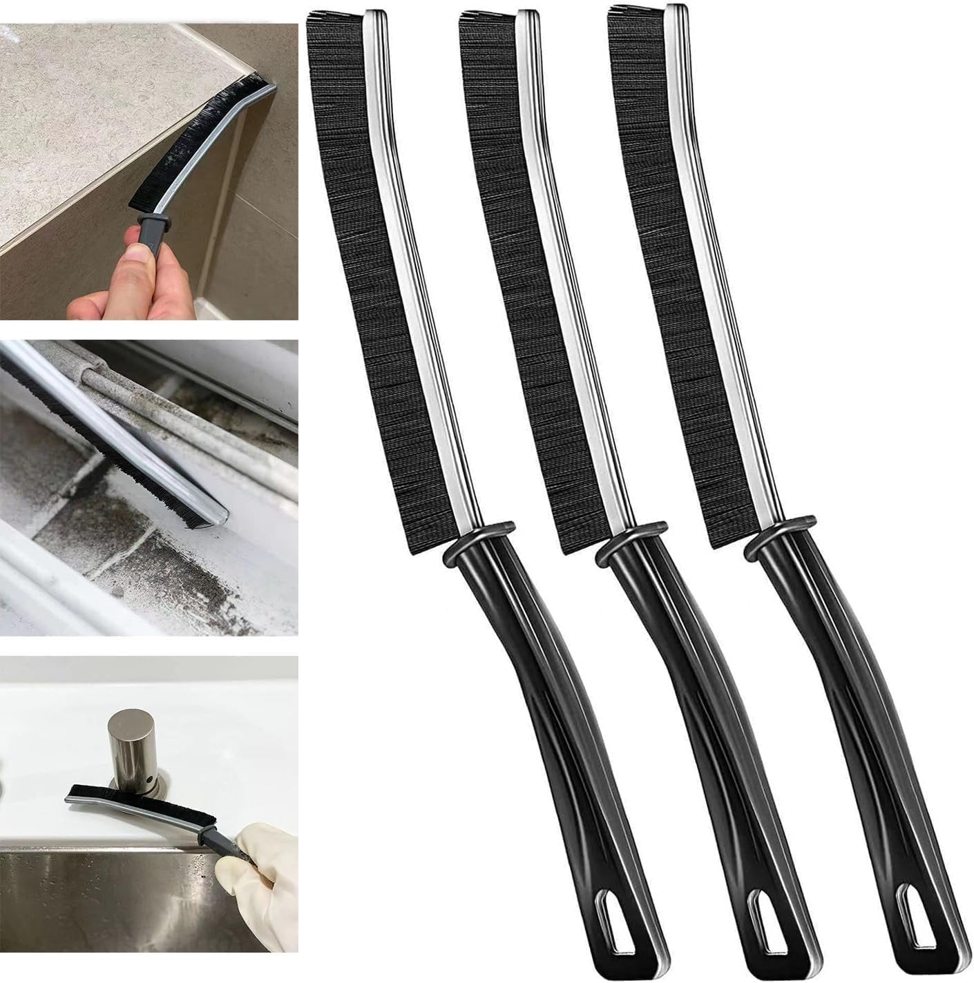 Small Gap Cleaning Brush – Narrow, Durable Cleaning Tool for Tight Spaces, Grout, Tile, and Small Crevices, Ideal for Kitchen & Bathroom
