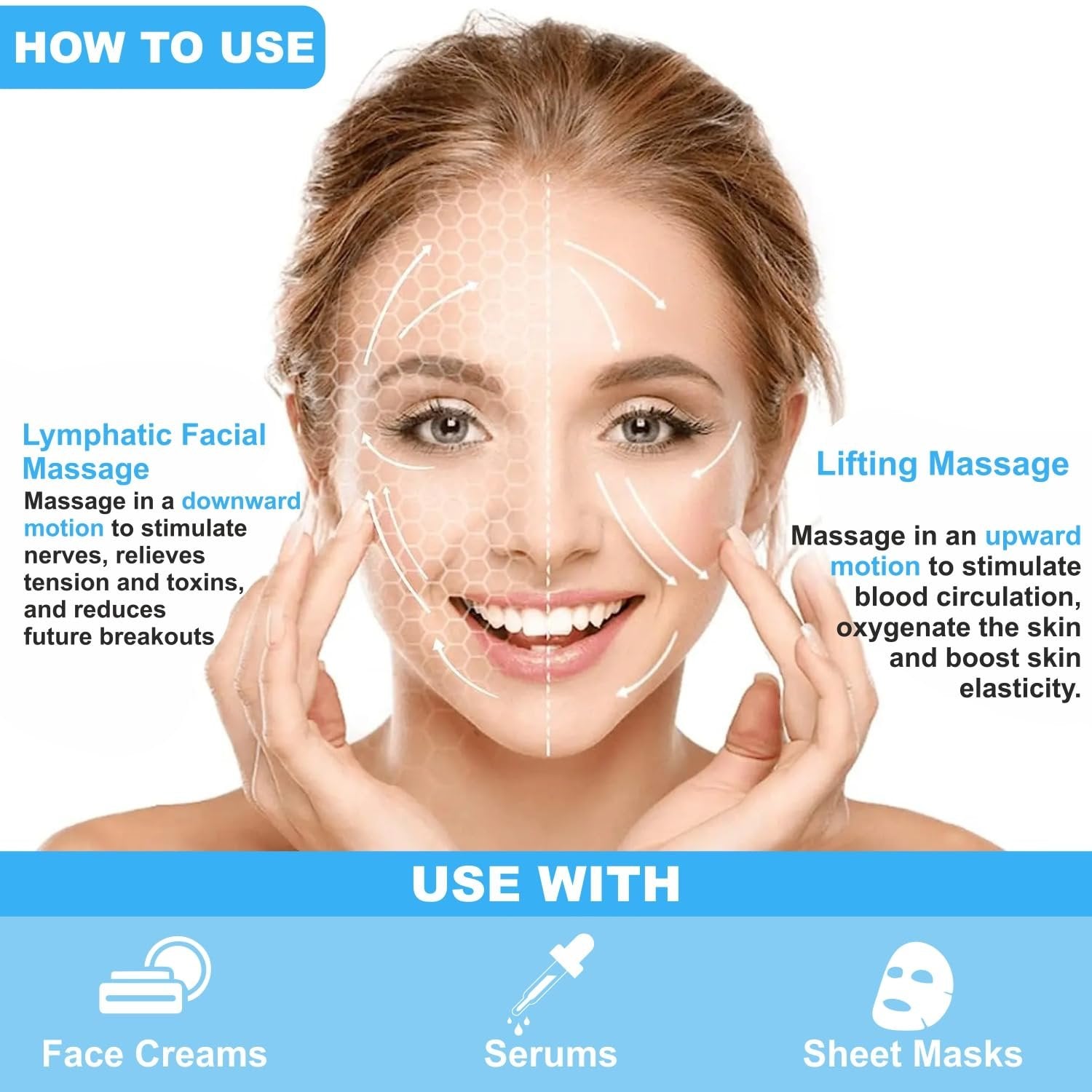 Beauty Crystal Ball – Decorative Facial Roller for Skincare, Natural Jade Stone, Relieves Puffiness & Enhances Blood Circulation