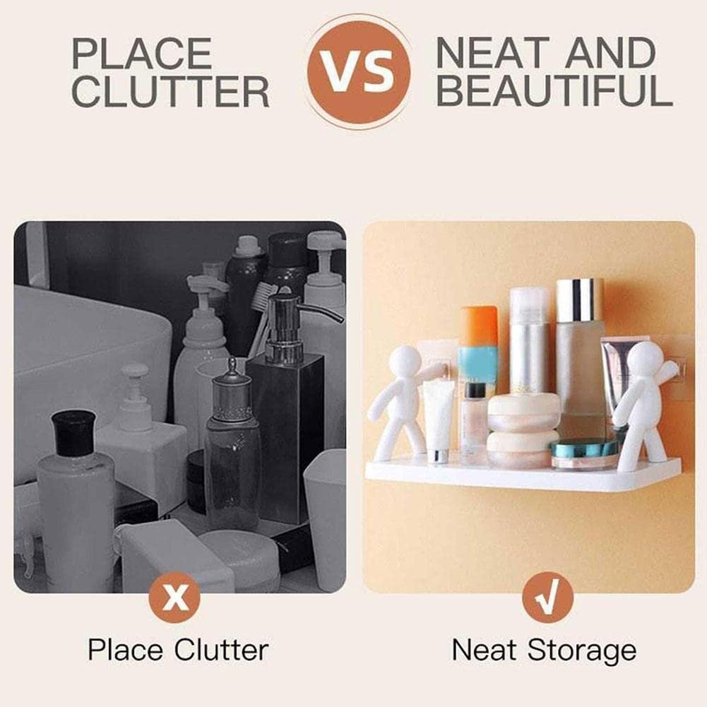 Plastic Floating Shelf – Modern Wall-Mounted Storage, Durable & Easy to Install, Space-Saving Solution for Home & Office, Simple Design for All Rooms