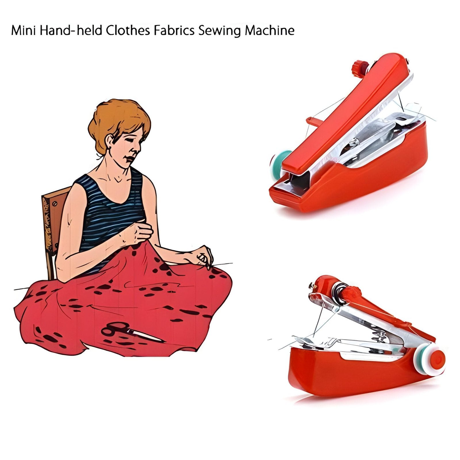 Handheld Mini Handy Stitch Sewing Machine – Portable, Lightweight, Easy-to-Use Compact Sewing Machine for Home, Travel & Quick Repairs