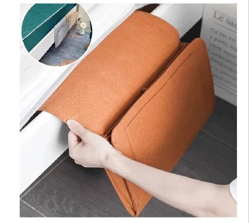 Bedside Storage Caddy – Convenient Hanging Organizer for Books, Phones, Remote, and Essentials – Space-Saving Storage for Bedside Tables