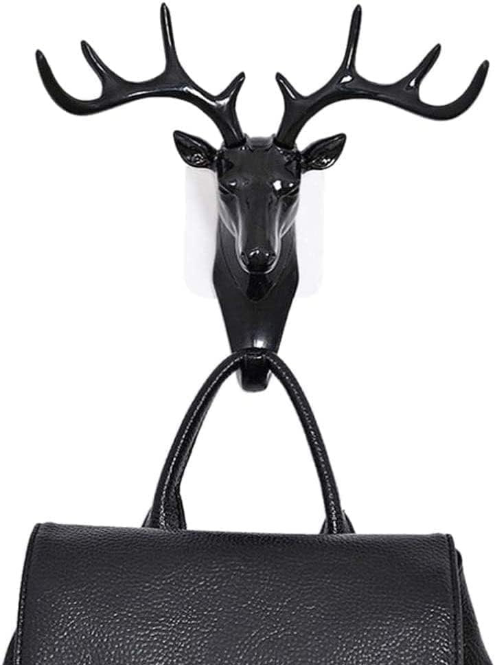Deer Head Hanger – Stylish Wall-Mounted Deer Antler Hook for Coat, Hat, and Home Decor – Unique Animal Head Wall Hook