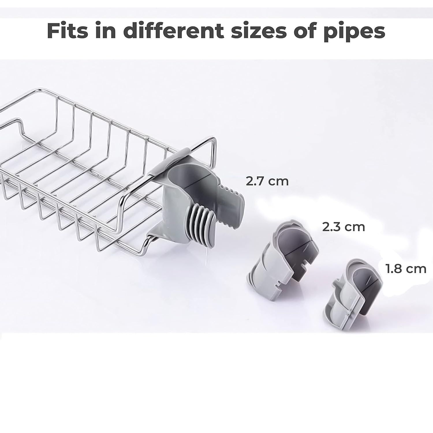 Sink Caddy Organizer – Multifunctional Dish and Sponge Holder for Kitchen Sink – Space-Saving Storage for Soap, Scrubbers, and Utensils