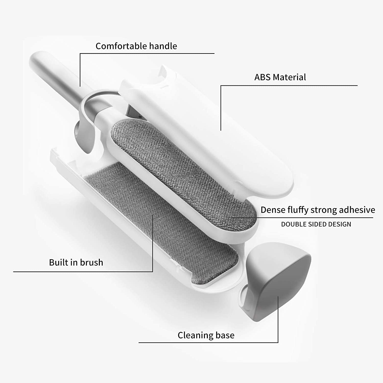 Pet Hair Remover – Reusable Lint Brush, Effective Fur and Hair Removal for Furniture, Carpets, Clothes, and Car Seats