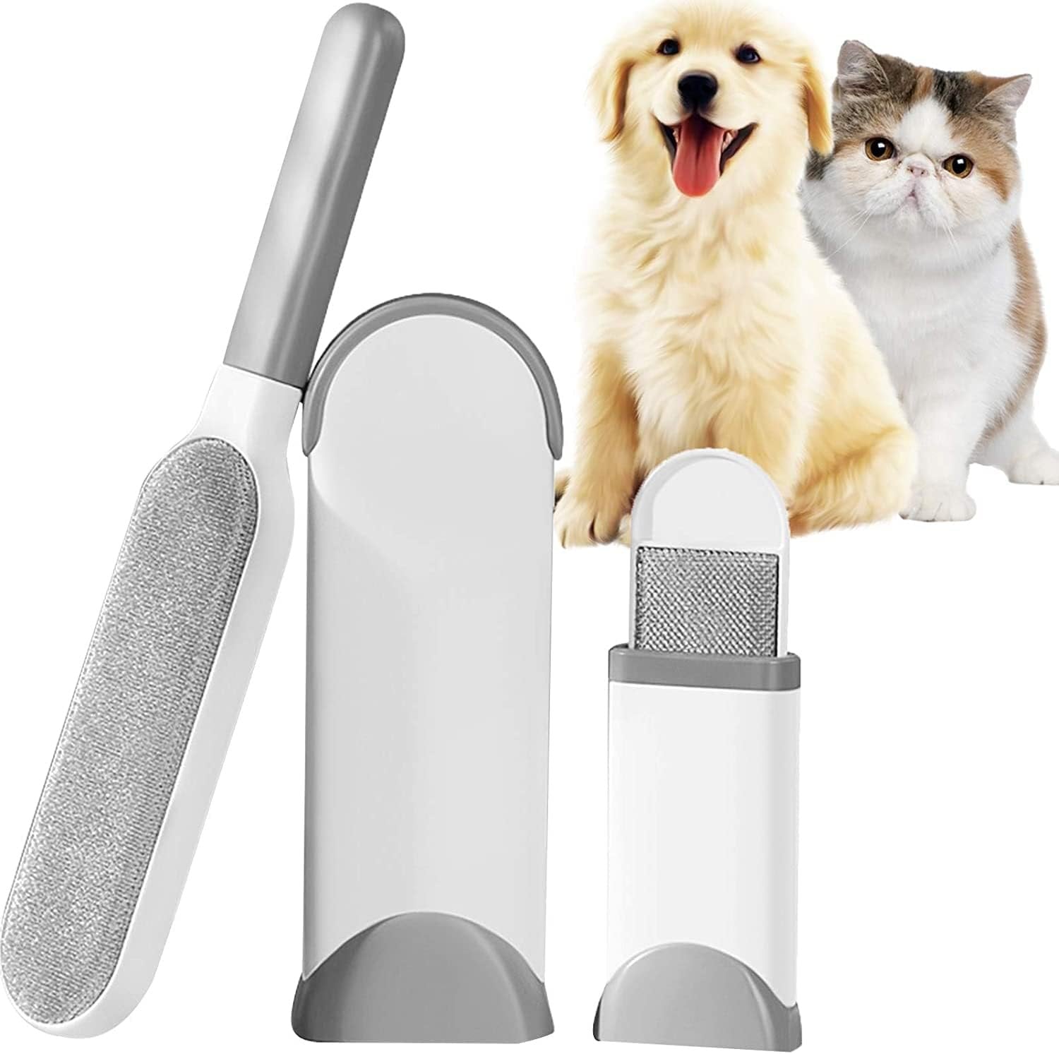 Pet Hair Remover – Reusable Lint Brush, Effective Fur and Hair Removal for Furniture, Carpets, Clothes, and Car Seats