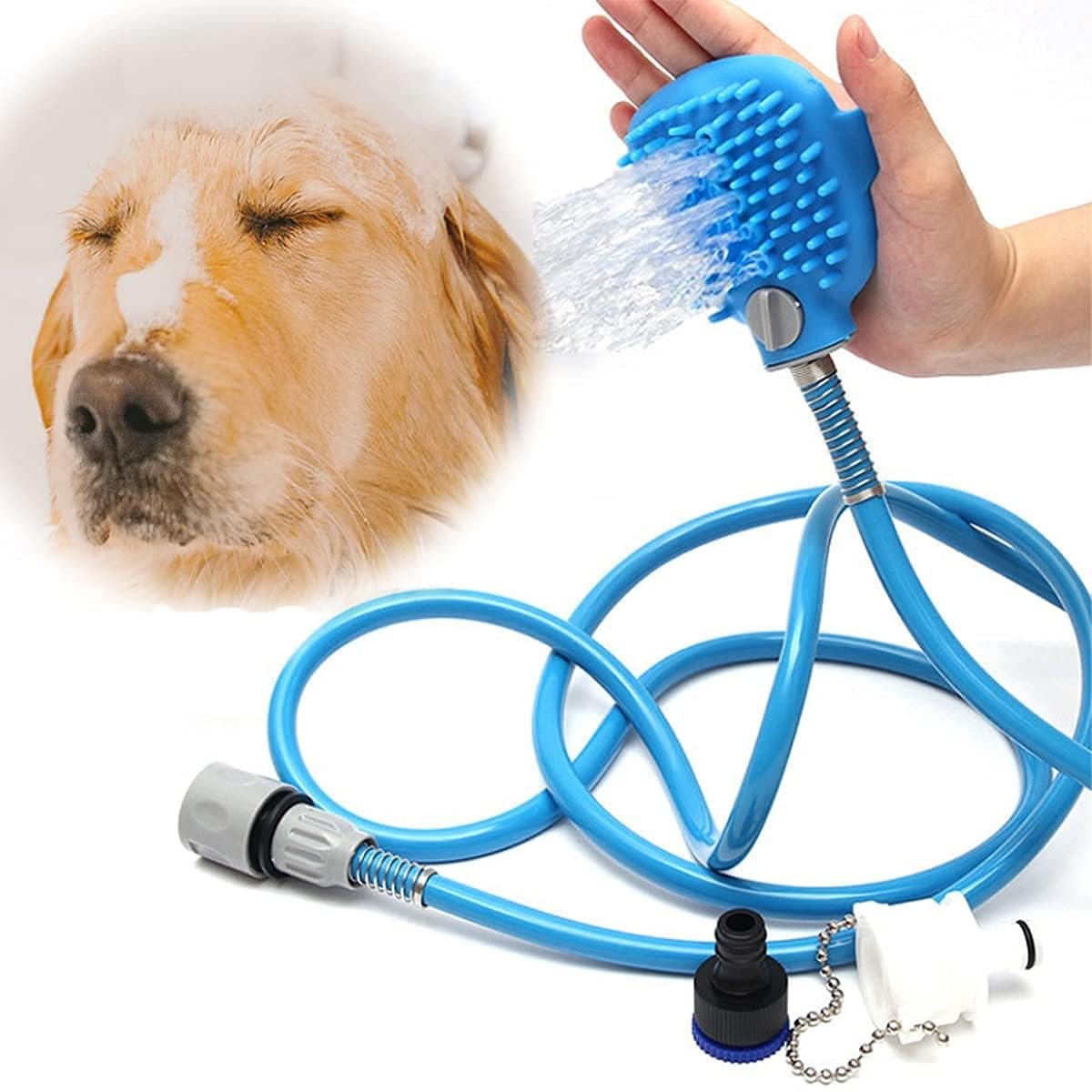 Pet Bathing Tool – Handheld Pet Shower Sprayer, Adjustable Water Pressure, Gentle Massage for Dogs and Cats, Easy Bathing for Pets