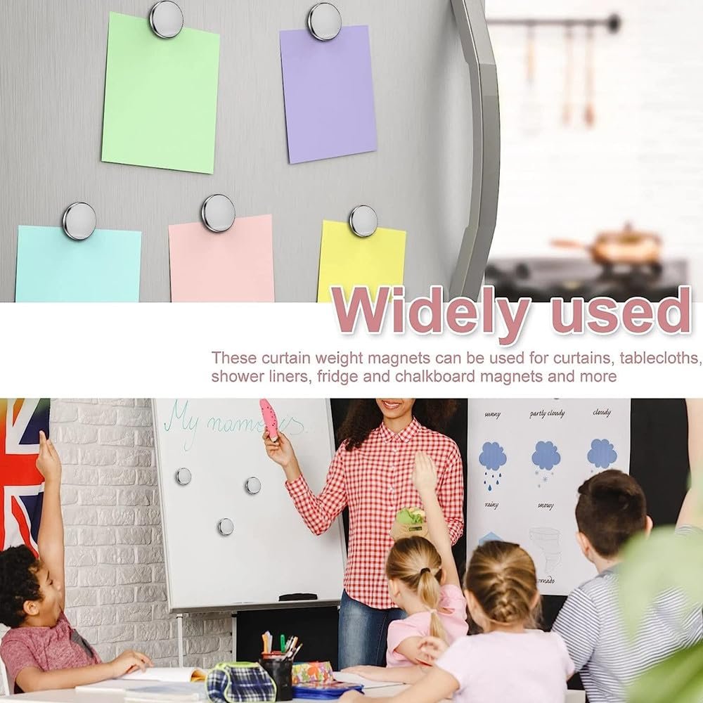 Magnetic Curtain Buckle – Elegant Magnetic Tieback for Curtains and Drapes – Easy-to-Use, Adjustable Curtain Holders for Home Decor