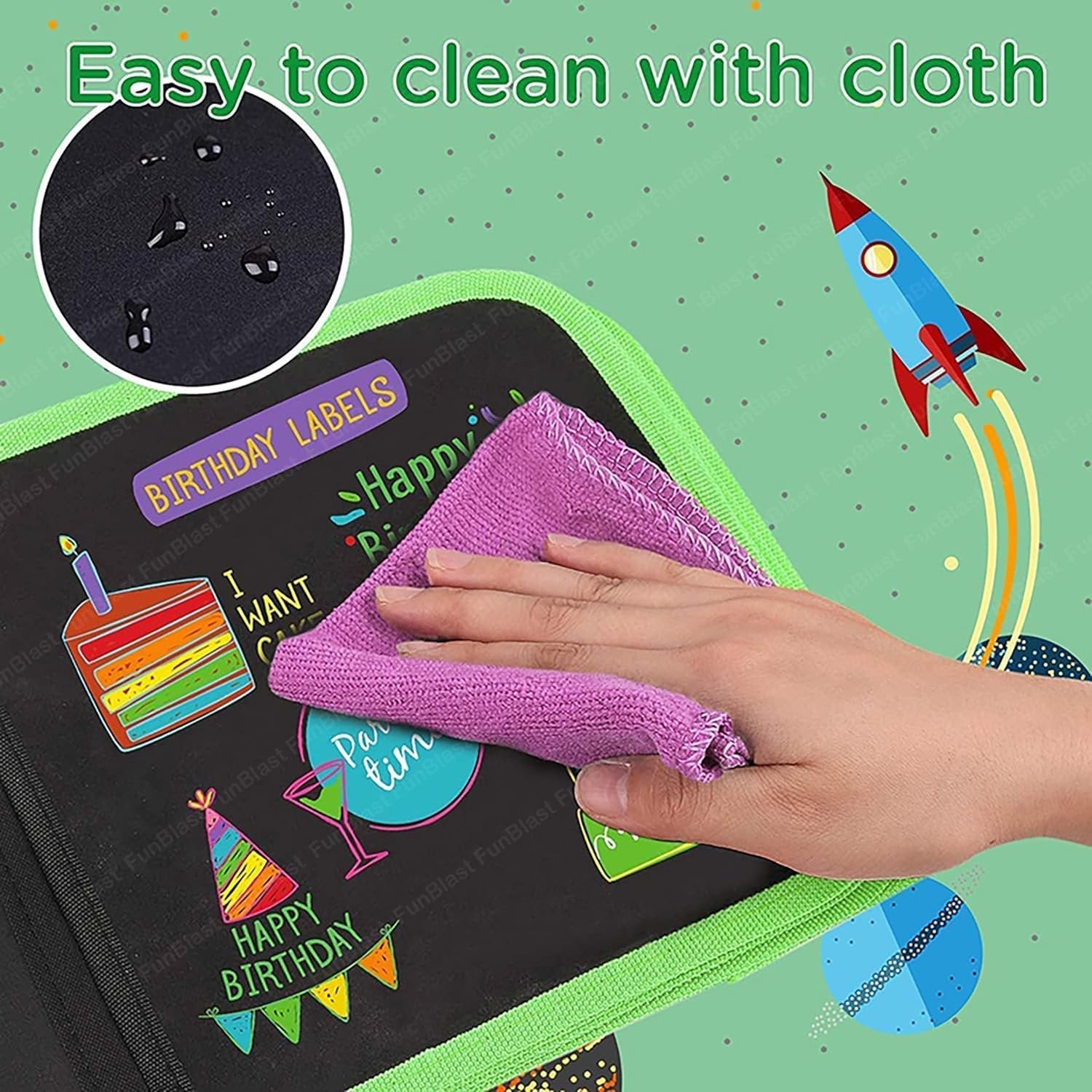 Reusable Drawing Book – Eco-Friendly, Non-Toxic, and Mess-Free Watercolor Book for Kids, Educational, Fun, and Creative Learning Tool