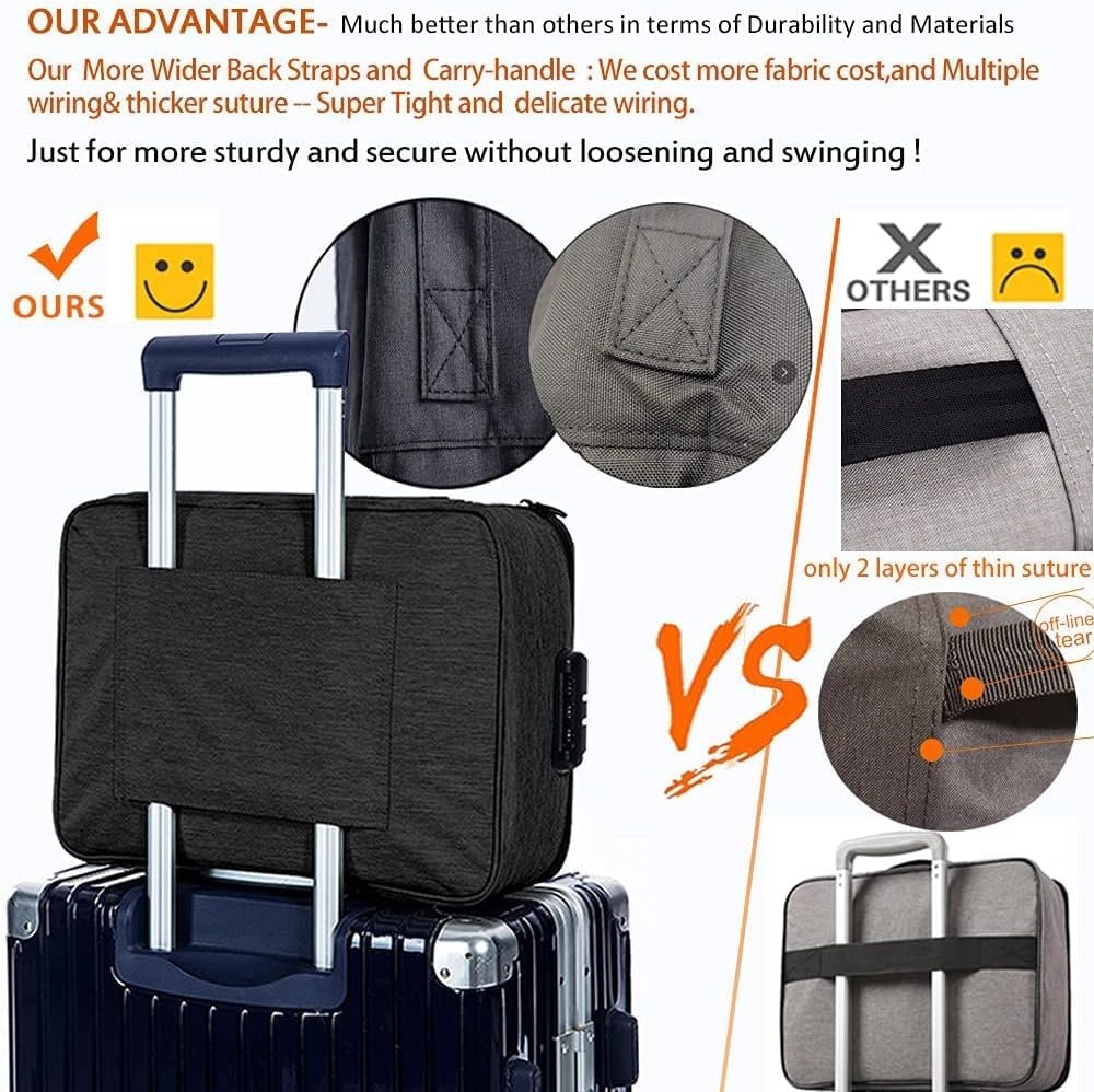 Document Storage Bag with Lock – Secure, Waterproof, Durable Organizer for Files, Papers, Legal Documents, Office, and Travel