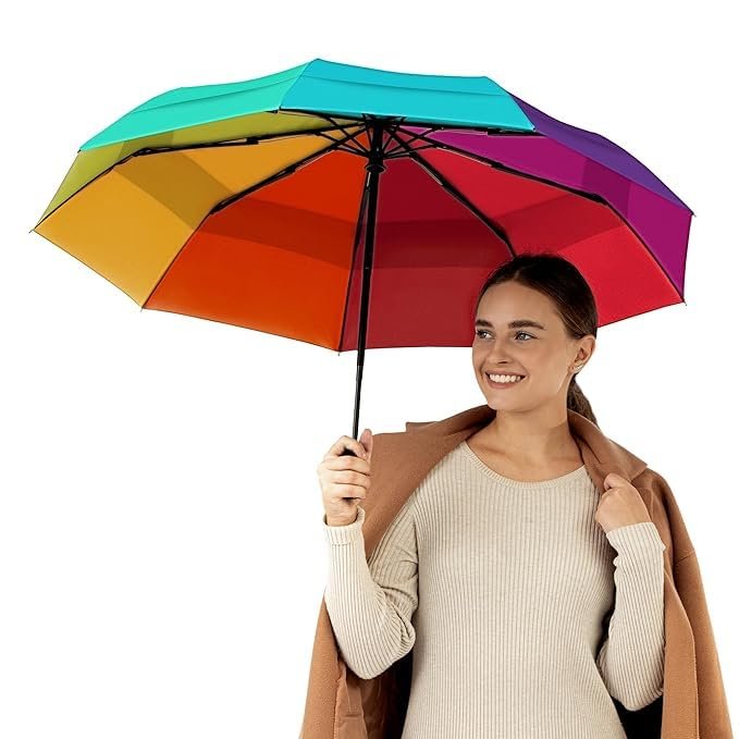 Auto Open Close Umbrella | Windproof, Compact, and Travel-Friendly Umbrella for All Weather