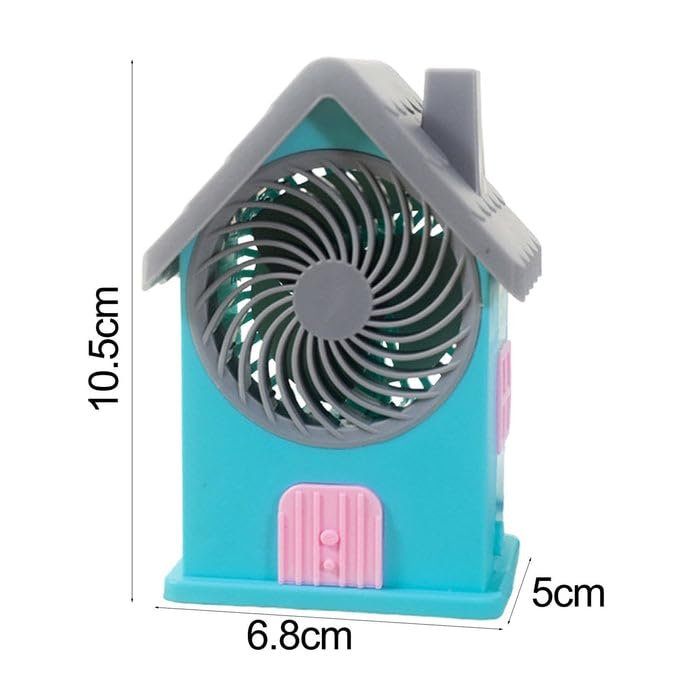 Mini House Fan, Rechargeable Portable Personal Desk Fan for Home, Office & Kids, Compact Design, Quiet & Efficient, USB Powered (Battery Not Included)