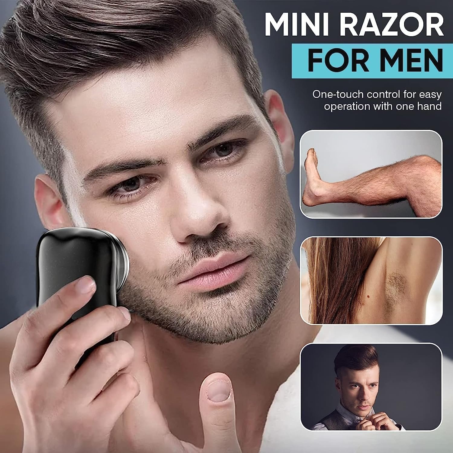 Rechargeable Wireless Beard & Body Haircut for Men and Women, Electric Shaver Fashion Portable Suitable For Home, Outdoor, And As A Gift