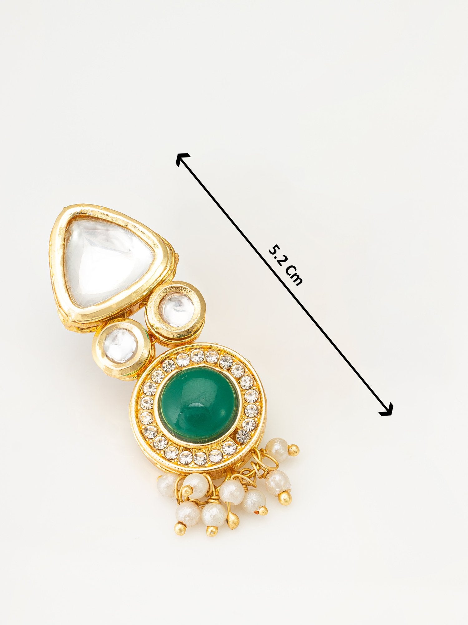 Golden Gemstone Earrings – Colorful Radiance