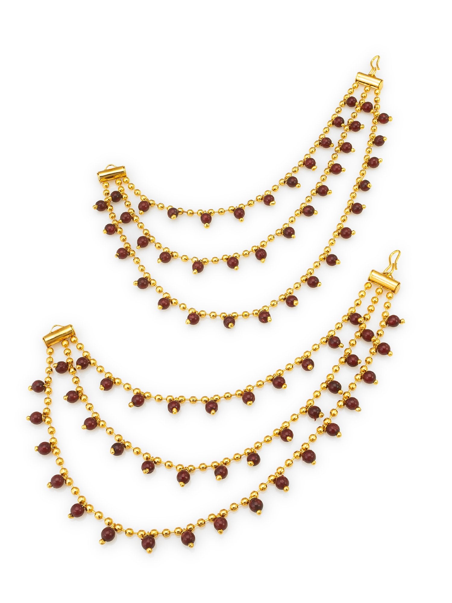 Vibrant Red Jhumka Earrings – A Pop of Color