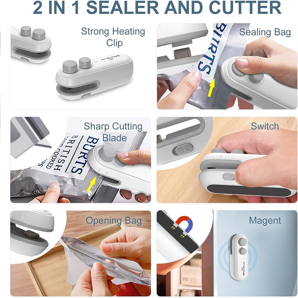Portable Sealing Machine – Compact Food Sealer for Snacks, Bags & More
