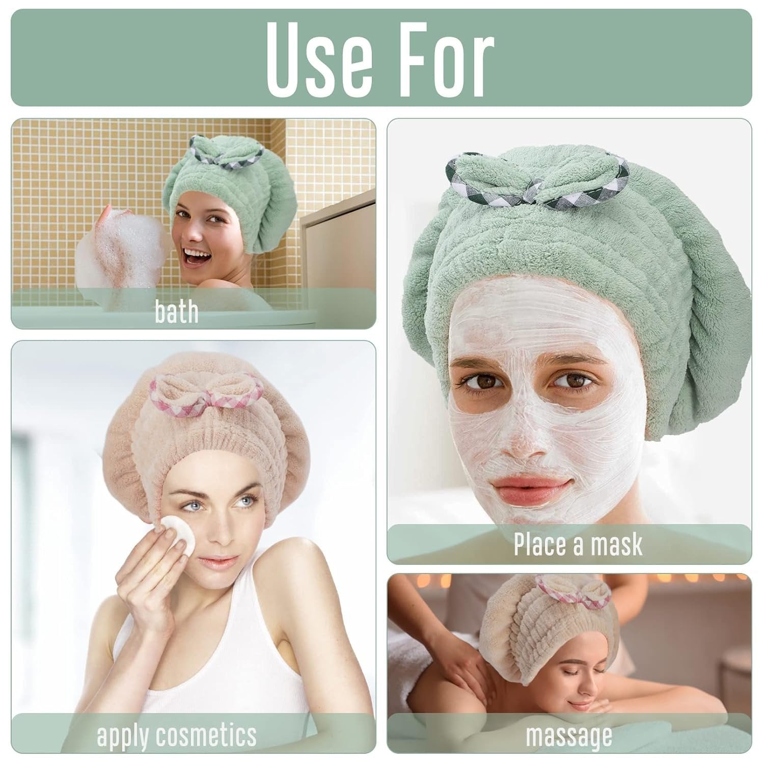 Hair Drying Bow Towel – Quick Drying with Style