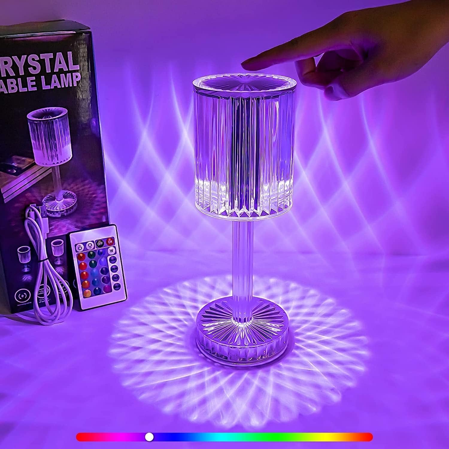 USB Crystal Diamond Table Lamp – Add Glamour to Your Space