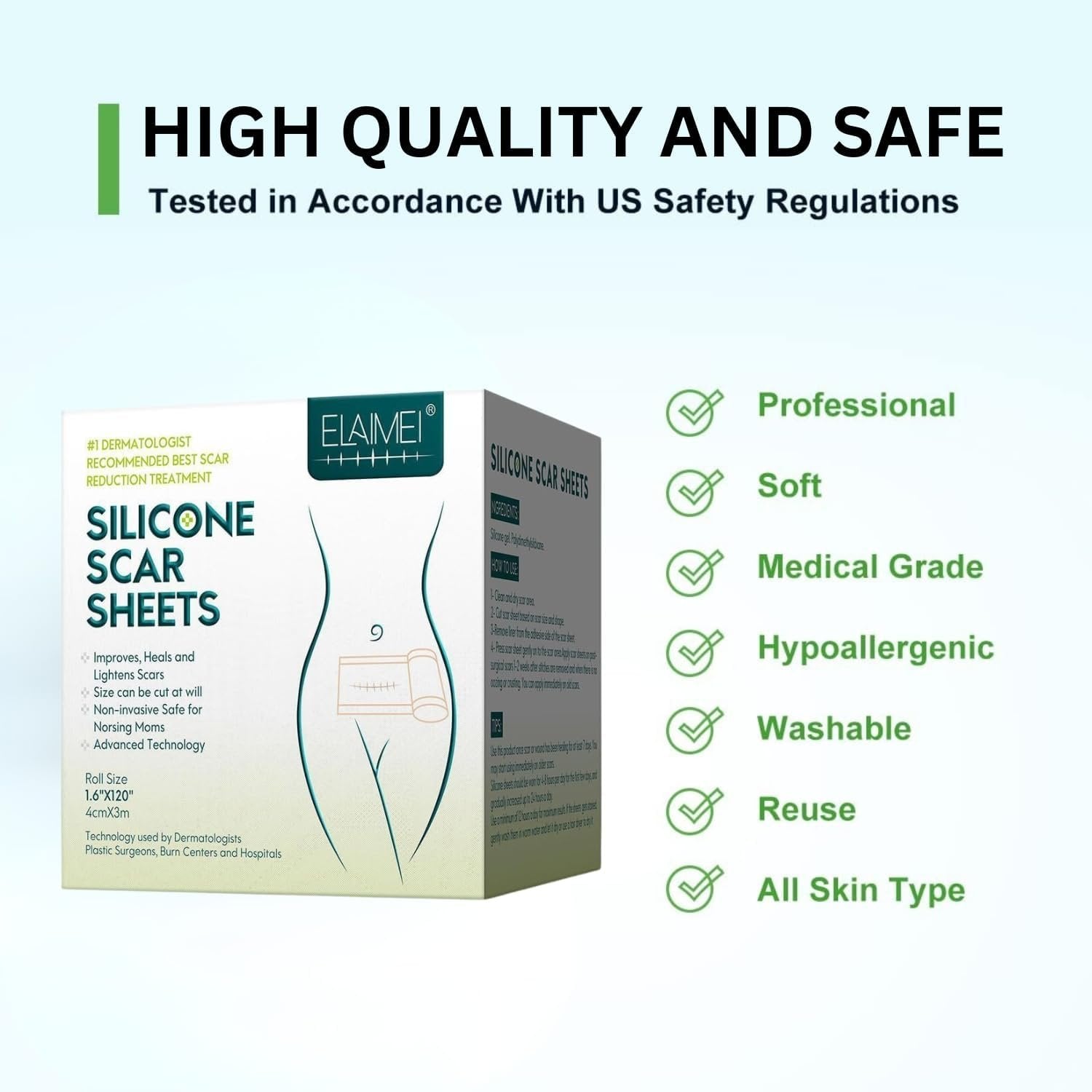 Silicone Gel Strips Patch Tape – Smooth and Secure