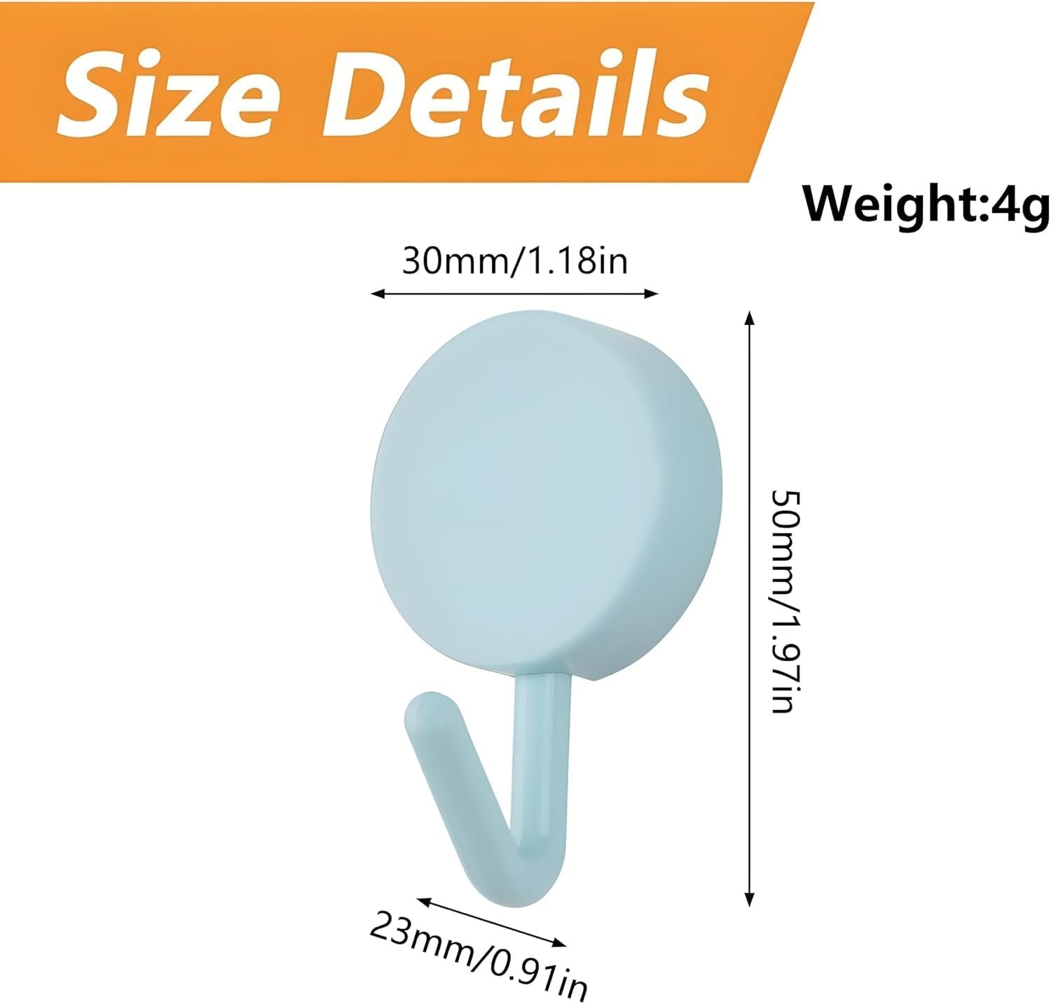 10 Pcs Round Hook – Simple and Efficient Organization