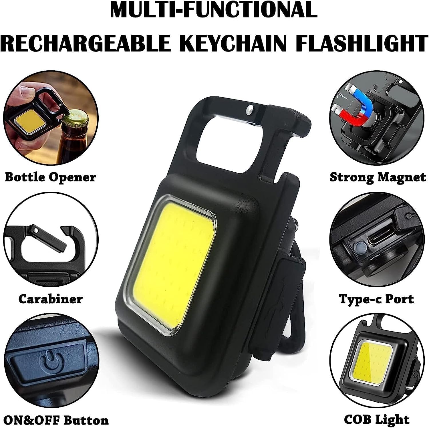 LED Keychain Flashlight – Bright, Compact, & Convenient