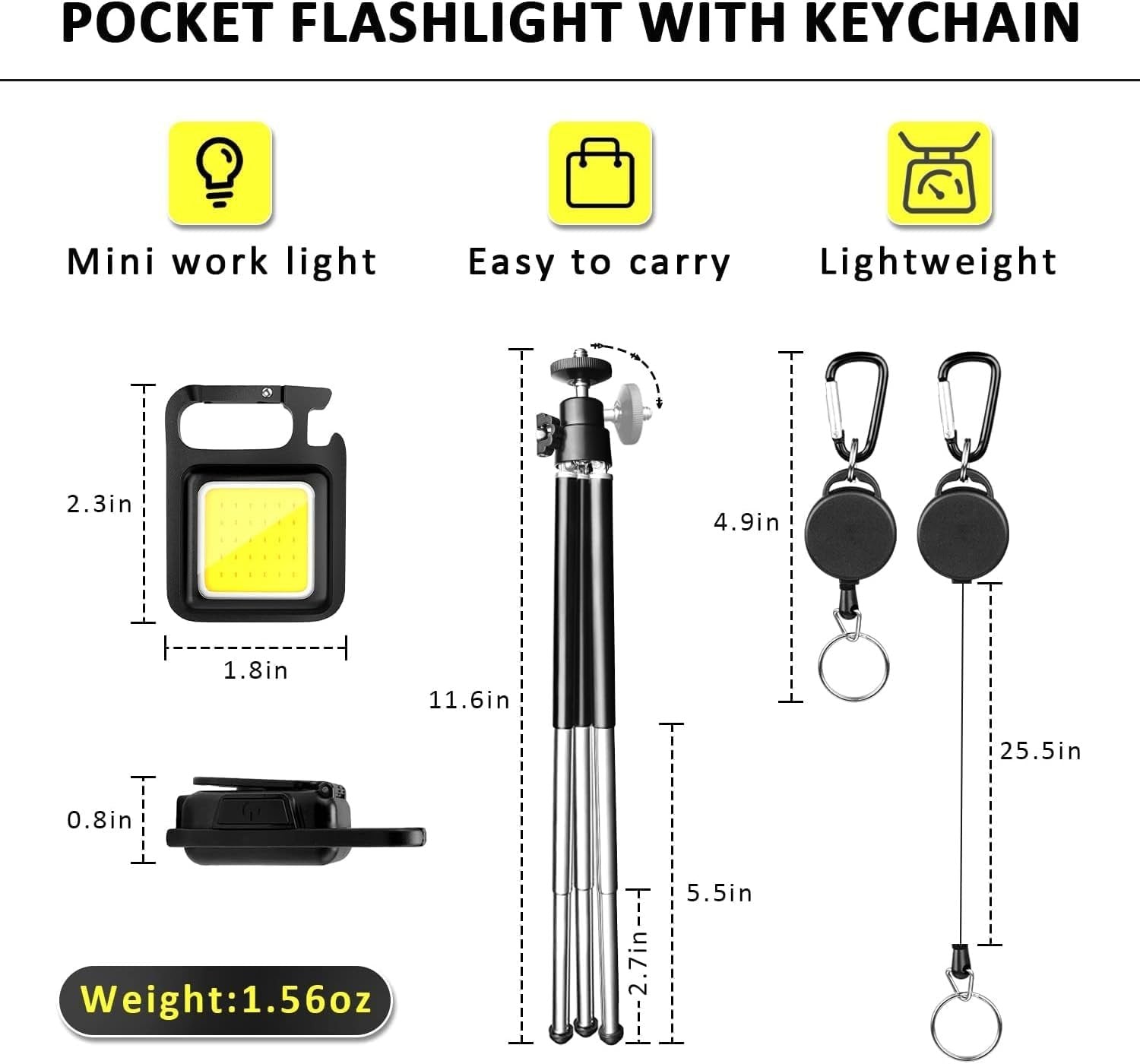LED Keychain Flashlight – Bright, Compact, & Convenient