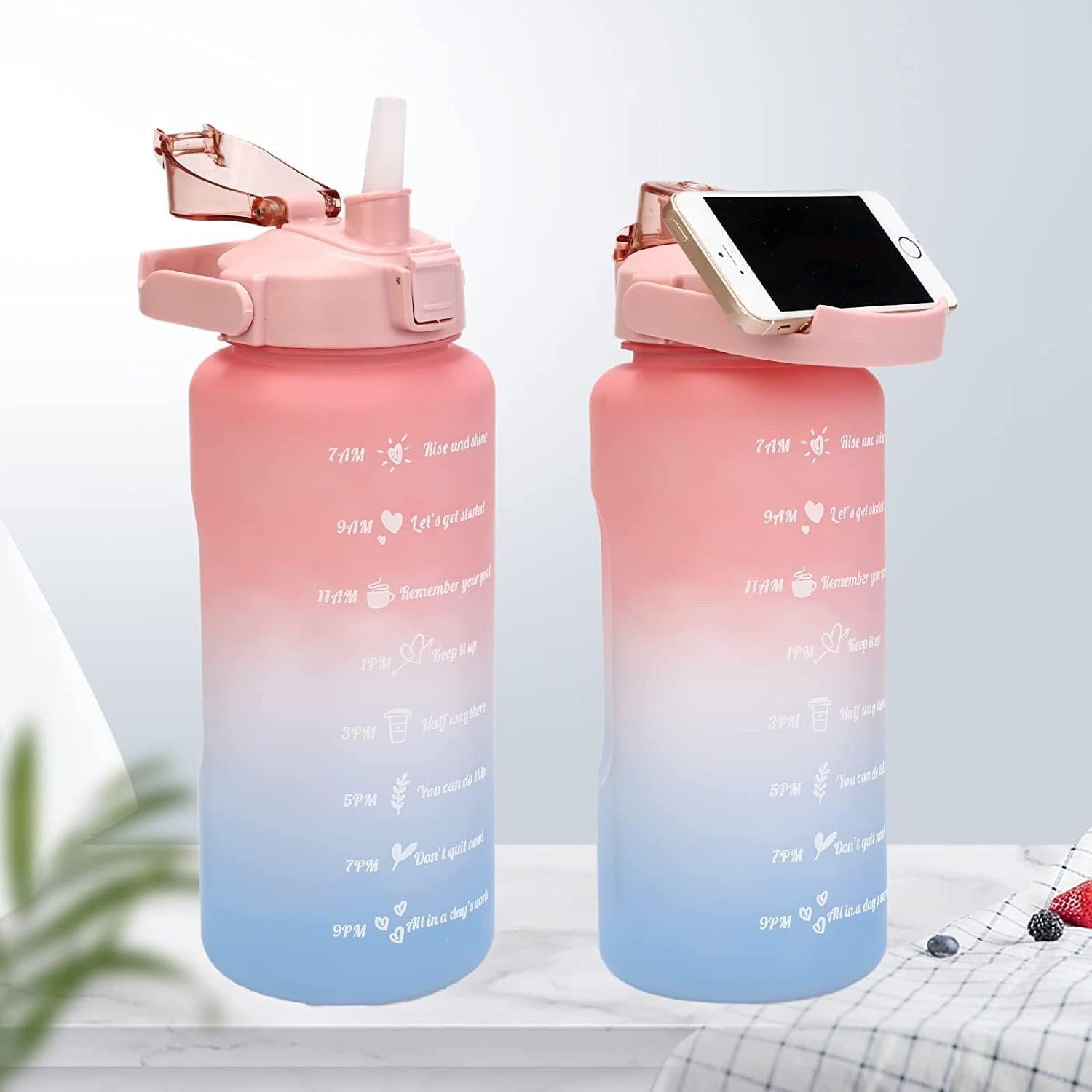 Motivational Water Bottles (Set of 3) – Stay Inspired & Hydrated