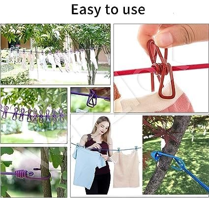  12 PC Travel Clothes Line – Quick Drying Anywhere