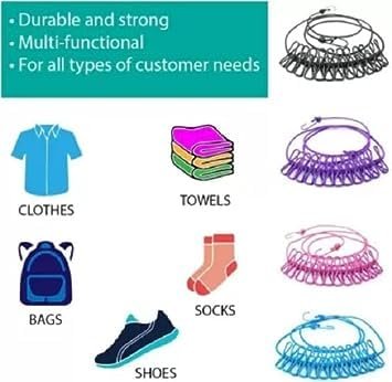  12 PC Travel Clothes Line – Quick Drying Anywhere